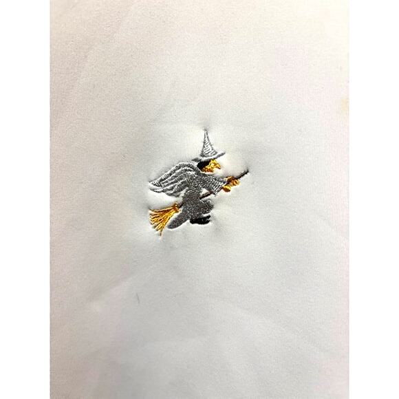 Antigua men's golf white Generation Quarter zip jacket pullover WITCH logo? XL - Picture 2 of 9